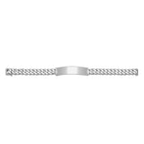 Sterling Silver 8 mm Cuban Link ID Bracelet (8-9 Inch)