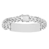 Sterling Silver 10 mm Cuban Link ID Bracelet (8-9 Inch)