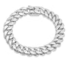 Sterling Silver 13mm Handmade Cuban Link Bracelet (8-9 Inch)
