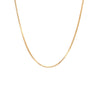 Yellow Gold Plated Silver 1 mm Box Chain (16-30 Inch)