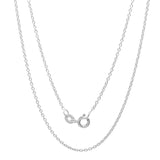 Sterling Silver 1 mm Cable Chain (16-24 Inch)