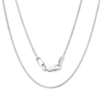 Sterling Silver 1.2 mm Snake Chain (16-30 Inch)