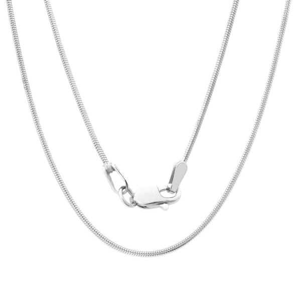 Sterling Silver 1.2 mm Snake Chain (16-30 Inch)