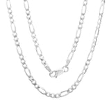 Sterling Silver Figaro Chain 3mm-10mm (16"-30")