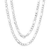 Sterling Silver Figaro Chain 3mm-10mm (16"-30")