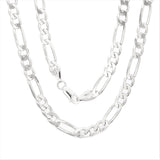 Sterling Silver Figaro Chain 3mm-10mm (16"-30")