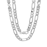 Sterling Silver Figaro Chain 3mm-10mm (16"-30")