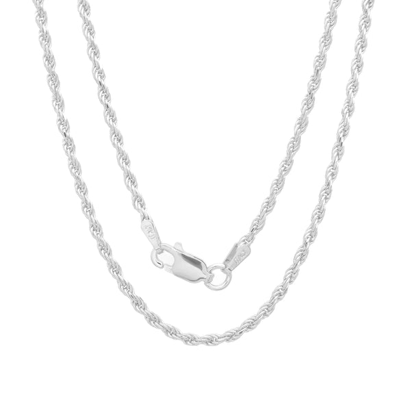 Sterling Silver Rope Chain Necklaces