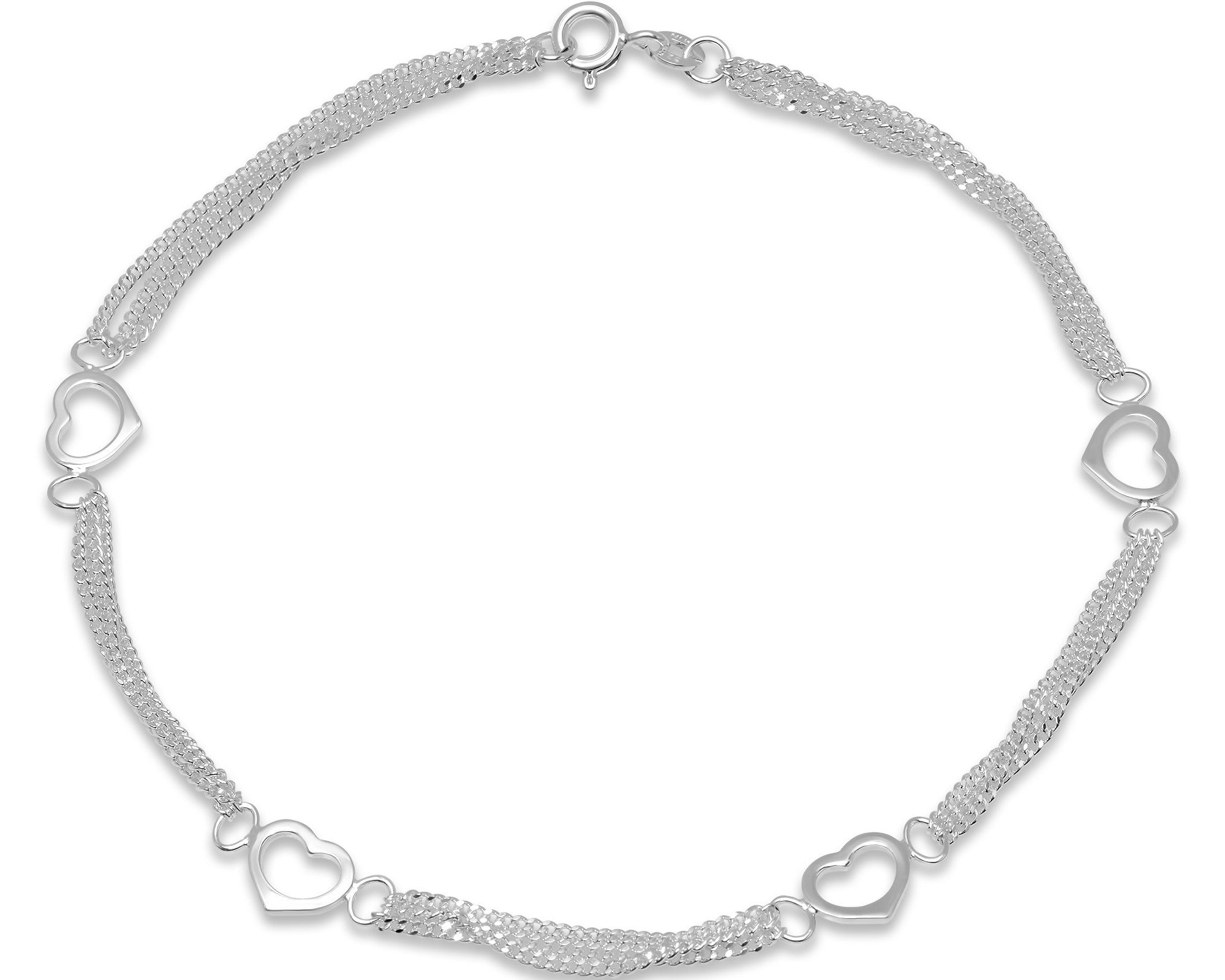 Sterling Silver Anklet Bracelets Collection