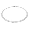 Sterling Silver 8 mm Omega Necklace (16-18 Inch)