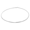 Sterling Silver 4 mm Omega Necklace (16-18 Inch)