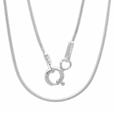 Sterling Silver .8 mm Snake Chain (16-20 Inch)