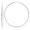 Sterling Silver 2 Inch Diamond-cut Hoop Earrings