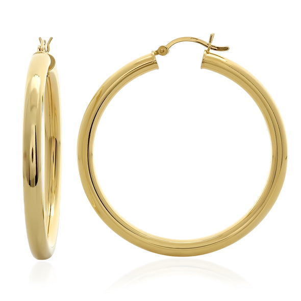 Sterling Silver 1 3/4 Inch Polished Hoop Earring