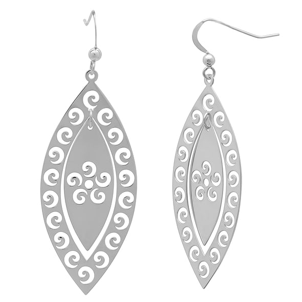 Sterling Silver Nepal Drop Earring