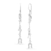 Sterling Silver Buena Suerte Drop Earring