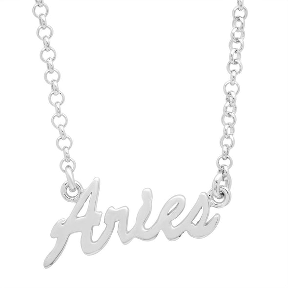 Sterling Silver Zodiac Necklace ( 16 plus 3 Inch Ext. )