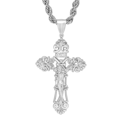 Sterling Silver Crucifix Necklace (30 Inch)