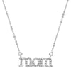 Sterling Silver Cubic Zirconia Mom Necklace