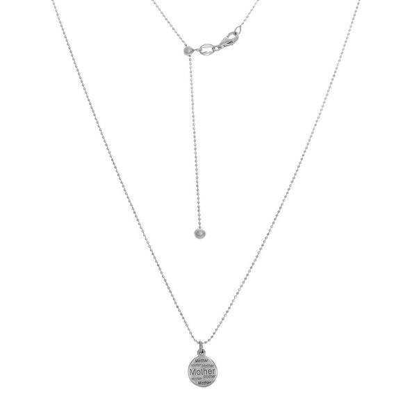 Sterling Silver Mother Necklace (22 Inch)