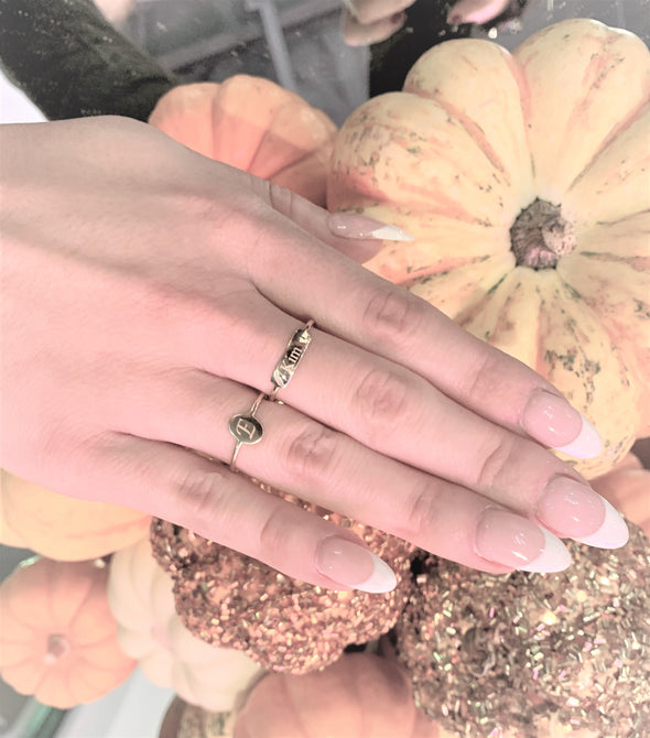 14k Yellow Gold Personalized Oval Signet Ring
