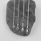 Sterling Silver Box Chains from 1mm-2mm (16"-30")