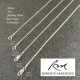 sterling silver box chain