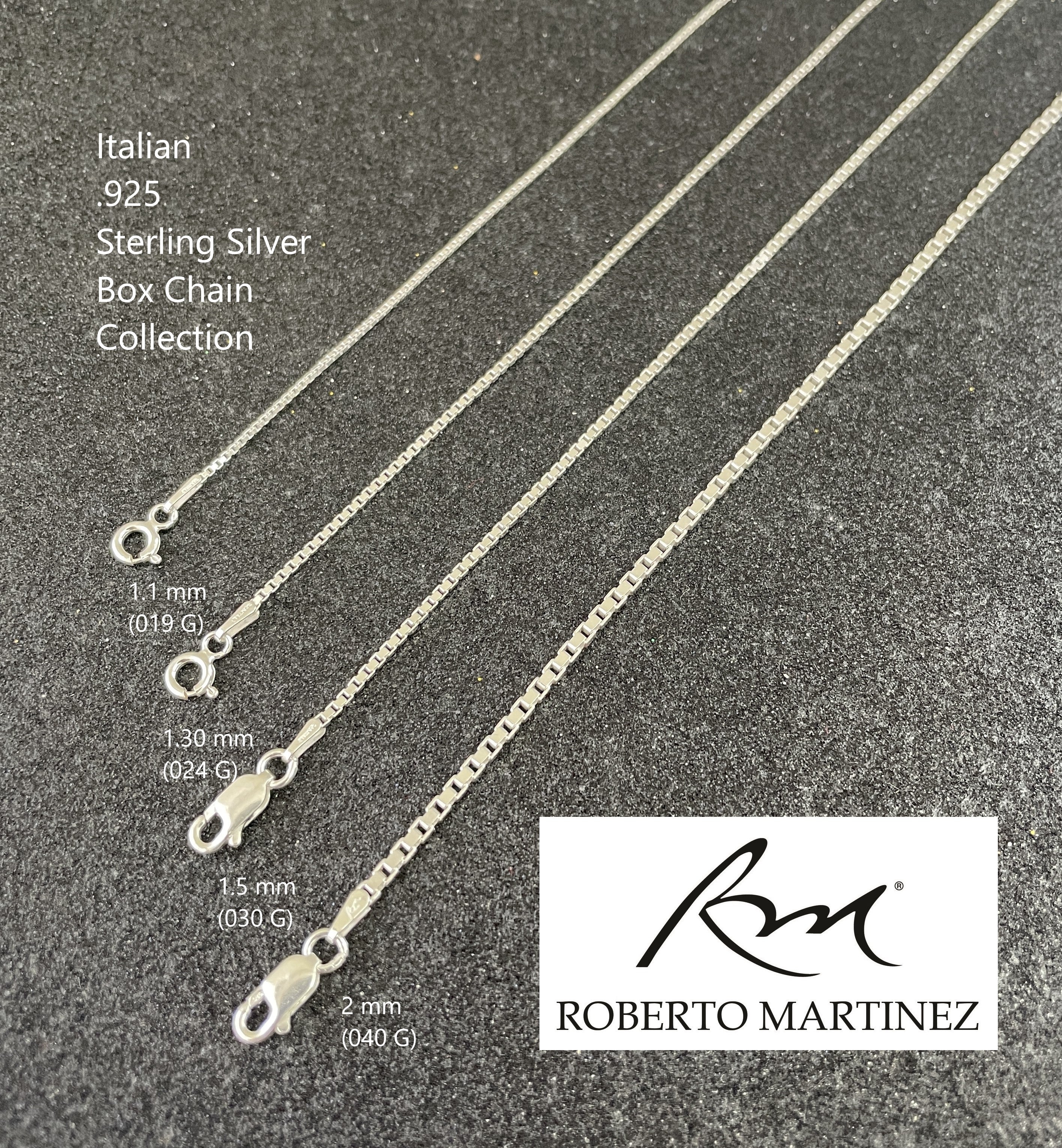 sterling silver box chain