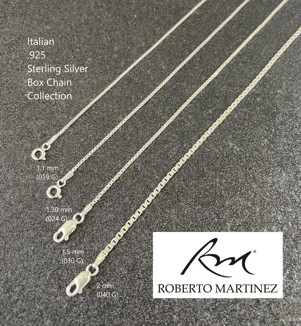 sterling silver box chain